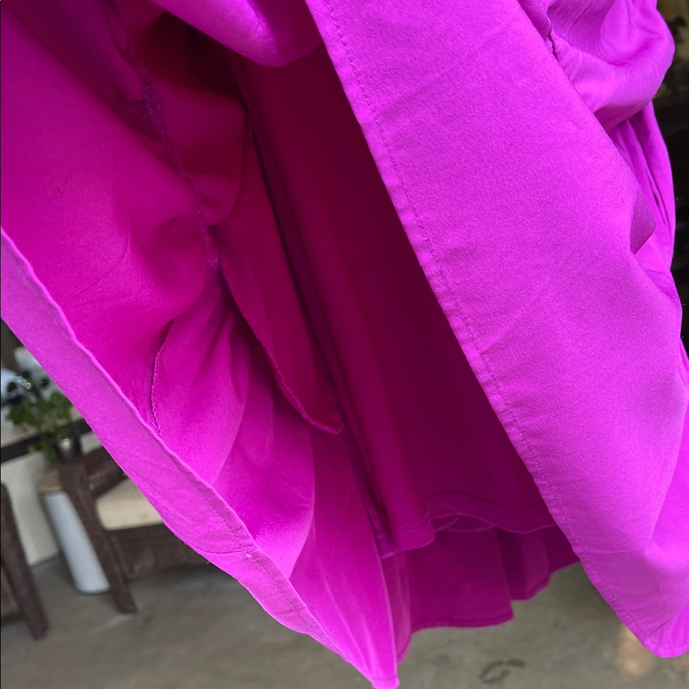 Entro Fuchsia Ruffle Sleeve Dress - Picture 7 of 8